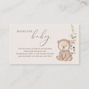 Teddy Bear Baby Shooting Books for Baby Begleitkarte