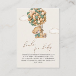 Teddy Bear Baby Showcard Buchungsanfrage Begleitkarte