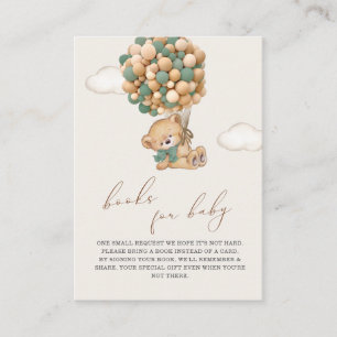 Teddy Bear Baby Showcard Buchungsanfrage Begleitkarte