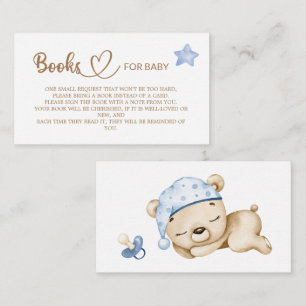 Teddy Bear Baby Shower Books für das Baby Enclosur Begleitkarte