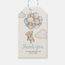 Teddy Bear Baby Shower Boy Geschenk Geschenkanhänger