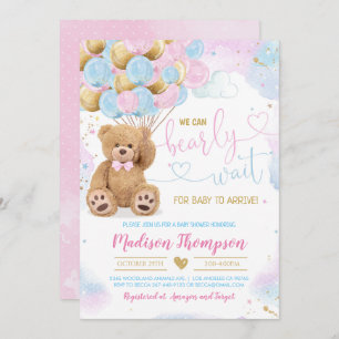 Teddy Bear Baby Shower Einladung