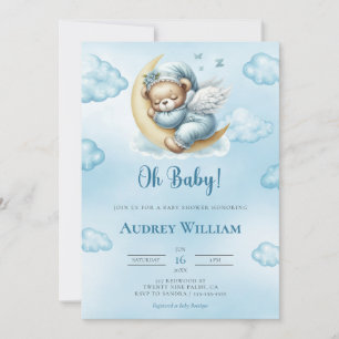 Teddy Bear Baby Shower Einladung Oh Baby