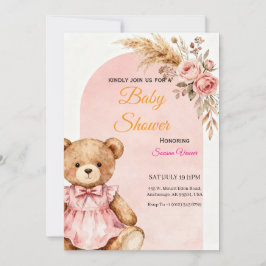 Teddy Bear Baby Shower Invitation  Einladung