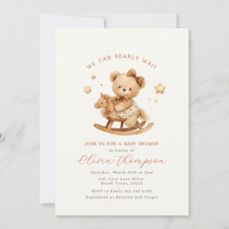 Teddy Bear Baby Shower Invitation Einladung