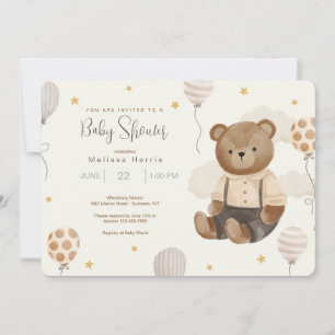 Teddy Bear Baby Shower Invitations