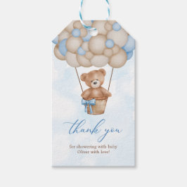 Teddy Bear Baby Shower Thank You Geschenkanhänger