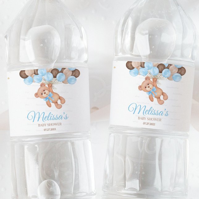 Teddy Bear Baby Shower Wir können kaum warten (Teddy Bear Baby Shower Water Bottle Label, We Can Barely Wait Bottle Label, Baby Shower Bottle Wraps)
