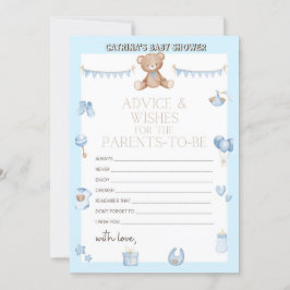 Teddy Bear Baby Showroom - Bearbeitbarer Name, 12x Einladung
