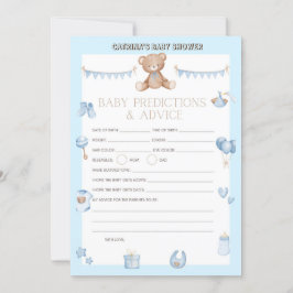 Teddy Bear Baby Showroom - Bearbeitbarer Name, 12x Einladung