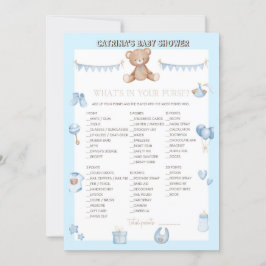 Teddy Bear Baby Showroom - Bearbeitbarer Name, 12x Einladung