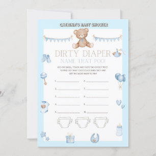 Teddy Bear Baby Showroom - Bearbeitbarer Name, 12x Einladung