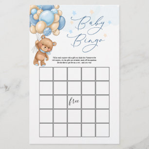 Teddy Bear Baby Showspiel - Bingo