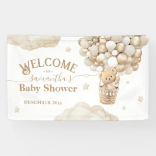 Teddy Bear Ballon Bearly Wait Baby Dusche Begrüßun Banner