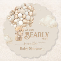 Teddy Bear Ballon Bearly Wait neutrale Baby Dusche