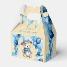Teddy Bear Balloon Arch Boy Babydusche