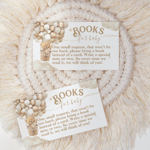 Teddy Bear Balloon Bearly Wait Baby Showbücher Begleitkarte