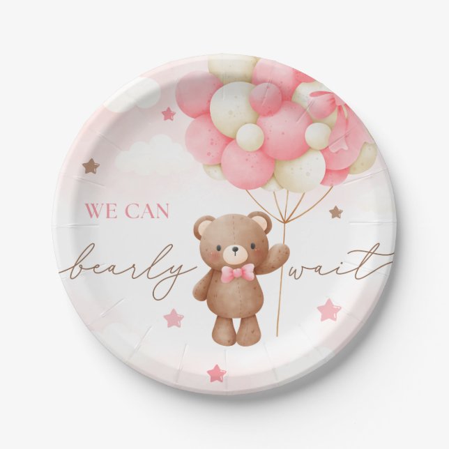 Teddy Bear Balloon Girl Baby Shooter Teller (Vorderseite)