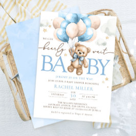 Teddy Bear Balloons können wir frühzeitig abwarten Einladung