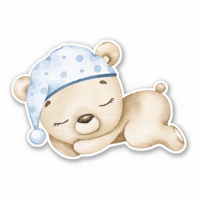 Teddy Bear Bear Bear Mignonne Animal Sticker (Devant)