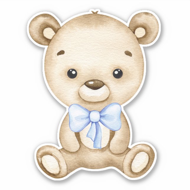 Teddy Bear Bear Bear Mignonne Animal Sticker (Devant)