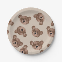 Teddy Bear Birthday Baby Shower Pappteller