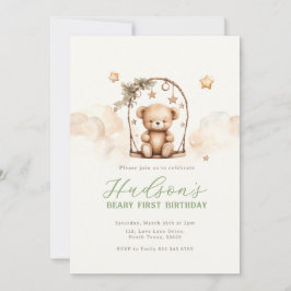 Teddy Bear Birthday Invitation Einladung