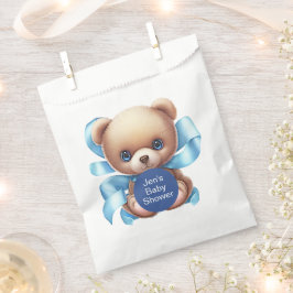 Teddy Bear Blue Baby Dusche Geschenktütchen