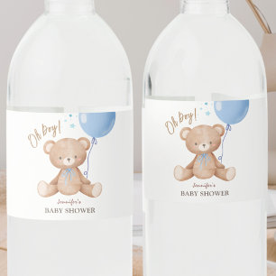 Teddy Bear Blue Balloon Kinderdusche Wasser