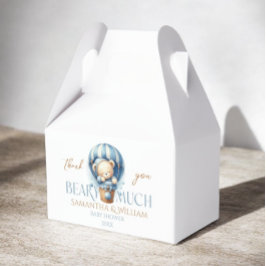 Teddy Bear Blue Hot Air Ballon Geschenkschachtel