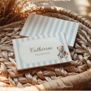 Teddy Bear Blue Platzkarten
