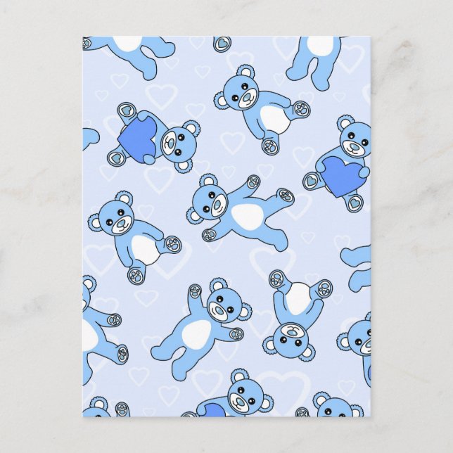 Teddy Bear Blues Postkarte (Vorderseite)