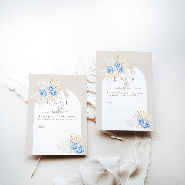 Teddy Bear Boho Blue Boy Baby Dusche Windelwanne W Begleitkarte (Von Creator hochgeladen)