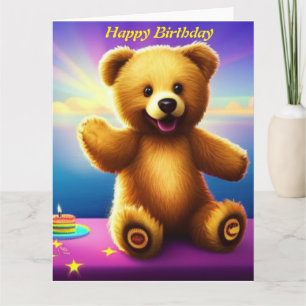 Teddy Bear Bonne carte d'anniversaire
