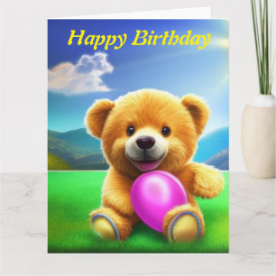 Teddy Bear Bonne carte d'anniversaire