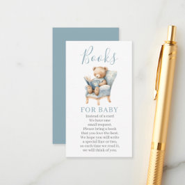 Teddy Bear Books for Baby Card Begleitkarte