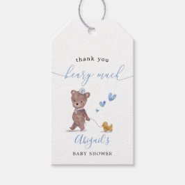 Teddy Bear Boy Baby Dusche Gefallen Geschenkanhänger