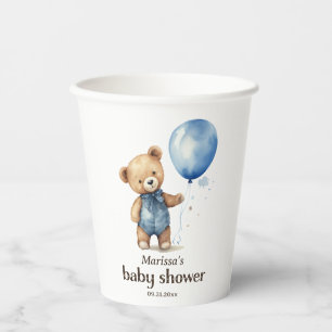 Teddy Bear Boy Baby Shooting Paper Cup Pappbecher