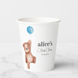 Teddy Bear Boy Baby Shooting Paper Cups Pappbecher