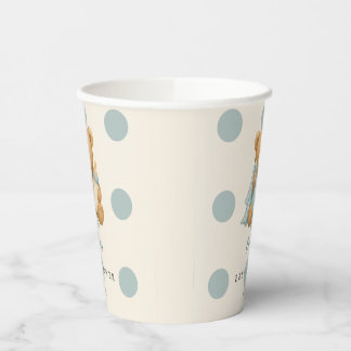 Teddy Bear Boy Baby Shooting Paper Cups Pappbecher
