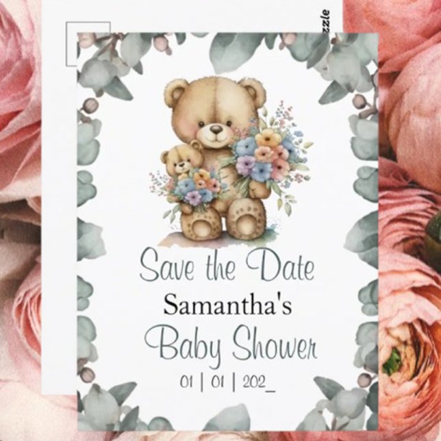 Teddy Bear Boy Baby Showthema (You're Invited to a Beary Cute Baby Shower!)