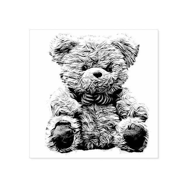 Teddy Bear Briefmarke Gummistempel (Prägung)
