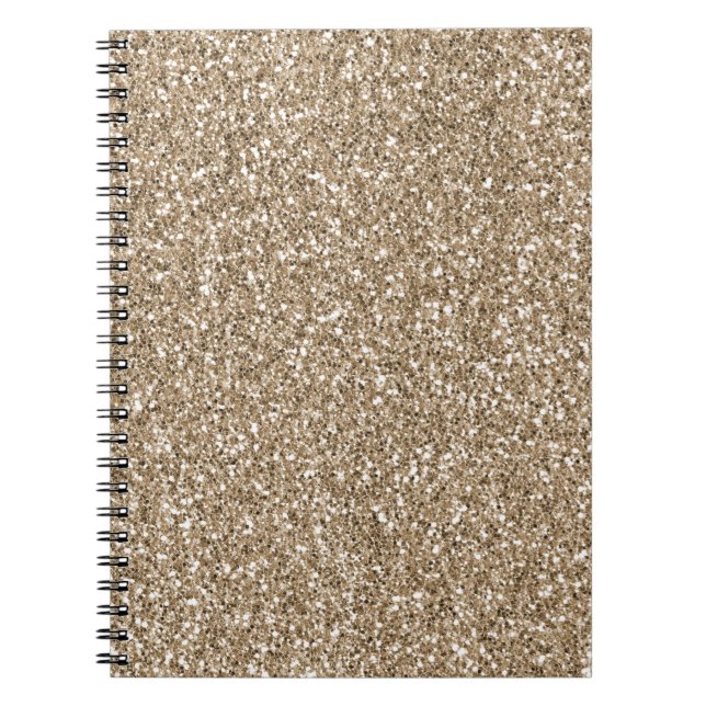 Teddy Bear Brown Gold Glitzer Notizblock (Vorderseite)