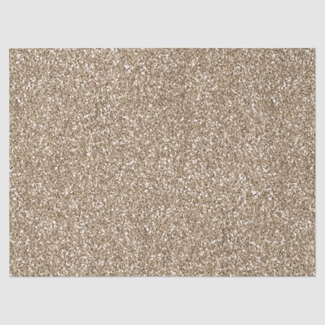 Teddy Bear Brown Gold Glitzer   Seidenpapier (Vorderseite)