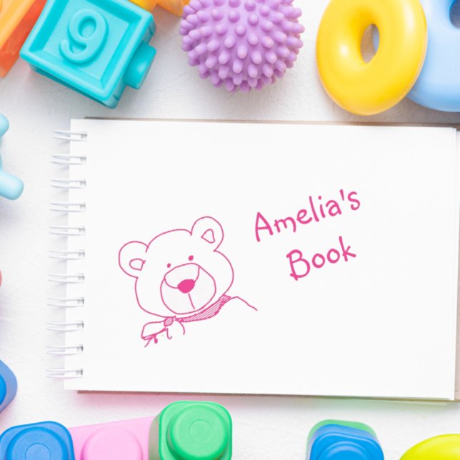 Teddy Bear Buchzeichen Briefmarke Permastempel (Von Creator hochgeladen)