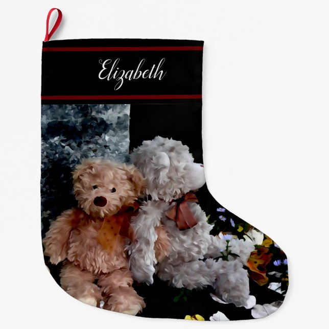 Teddy Bear Buddies Großer Weihnachtsstrumpf (Vorderseite)
