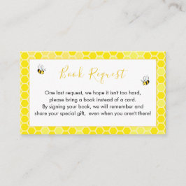 Teddy Bear Bumblebee Book Request Card Begleitkarte