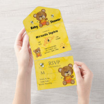 Teddy Bear Bumblebee Honey Babydusche