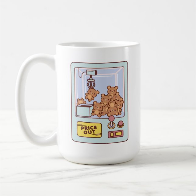 TEDDY BEAR CLAW MACHINE KAFFEETASSE (Links)