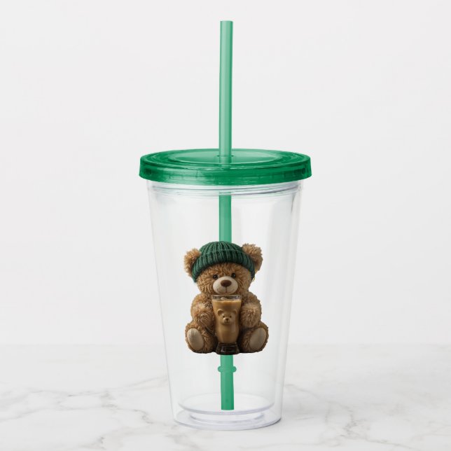 Teddy Bear Cold Brew  Acryltrinkbecher (Vorderseite)